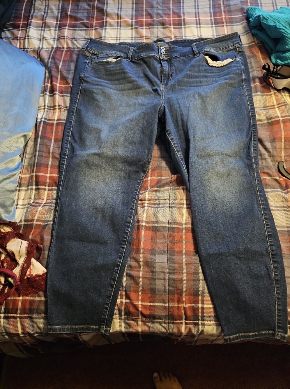 torrid Dark Blue Straight Leg Women's Jeans